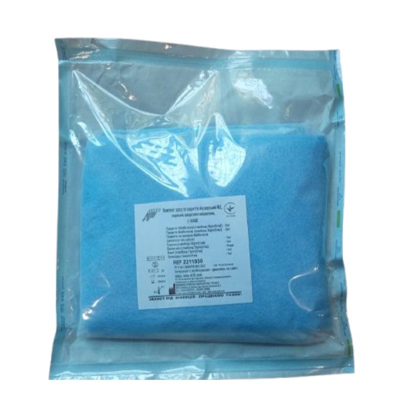 Комплект одягу та покриттів Акушерський №3, стерильний, одноразового використання ,ТМ «АХІЛЛ»